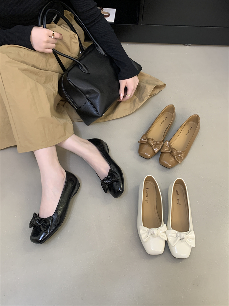 bow-square-toe-mary-jane-shoes-for-women-2026-spring-autumn-new-soft-sole-hidden-heel-low-top-slip-on Bow Square Toe Mary Jane Shoes for Women 2026 Spring Autumn New Soft Sole Hidden Heel Low Top Slip On