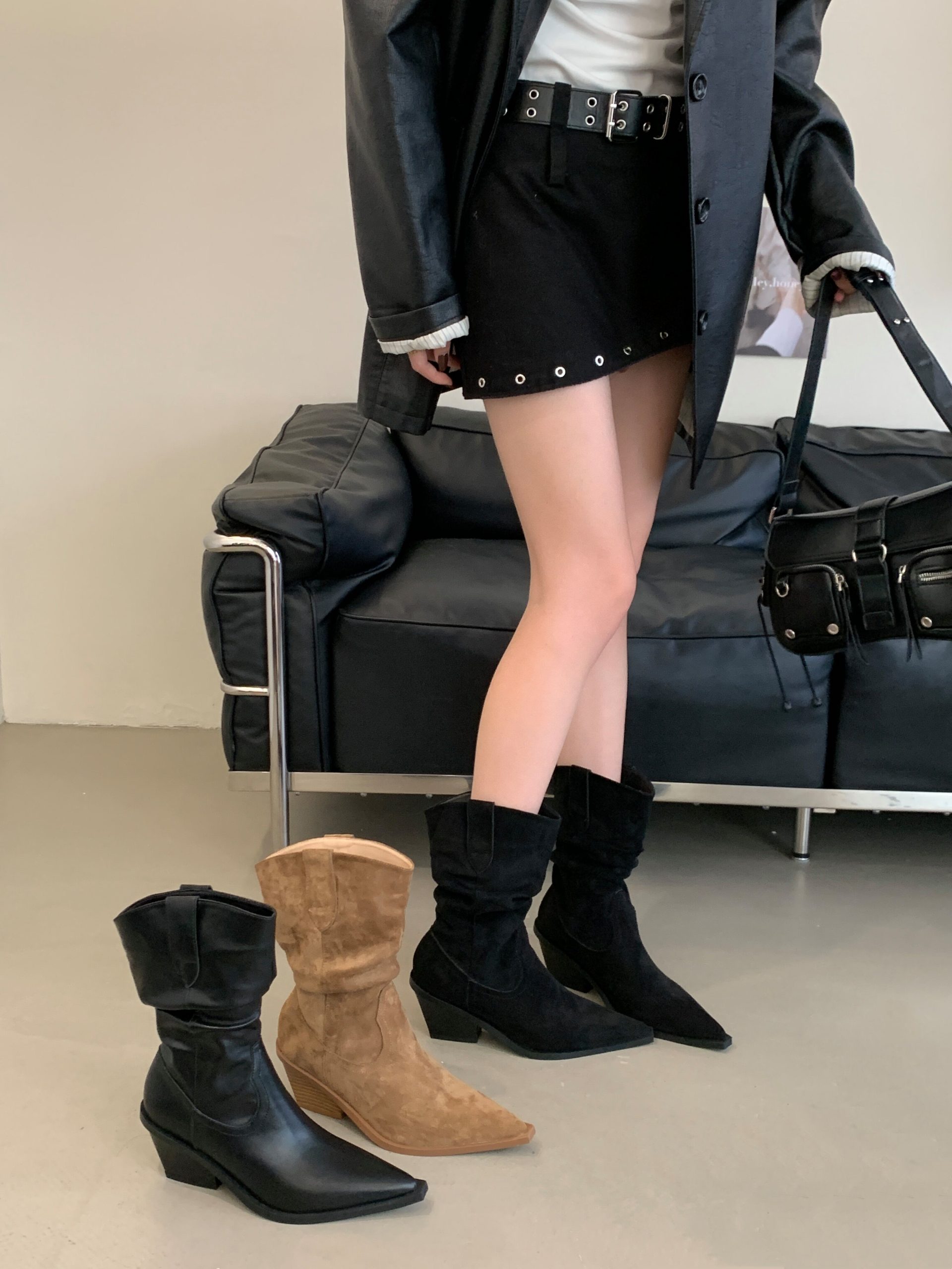 bubufly-womens-chunky-heel-western-boots-2025-new-fashion-mid-calf-boots BUBUFLY Women's Chunky Heel Western Boots 2025 New Fashion Mid-Calf Boots
